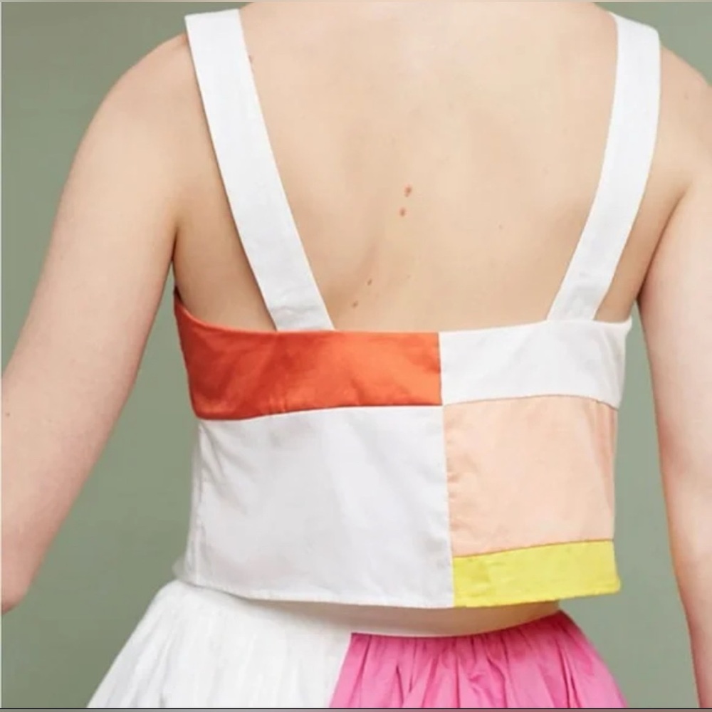 Mara Hoffman Patchwork Color-Block Midi Skirt & C… - image 3